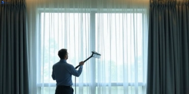 Commercial drapes cleaning service auchenflower hotels offices
