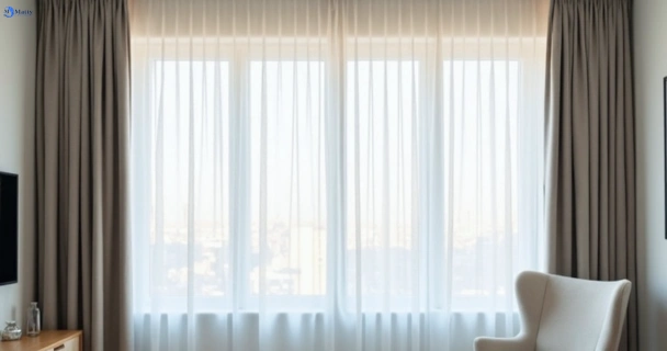 Restored vibrant drapes in auchenflower QLD after Matty Curtain Cleaning
