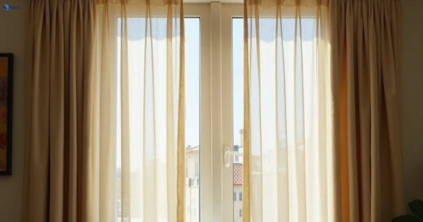 Dull dusty drapes in auchenflower before professional cleaning